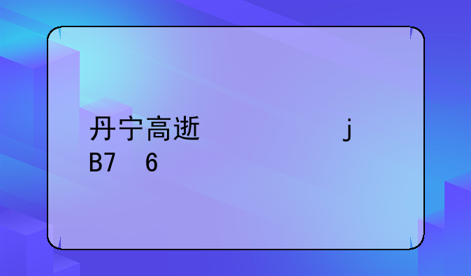 丹宁高速遇难名单