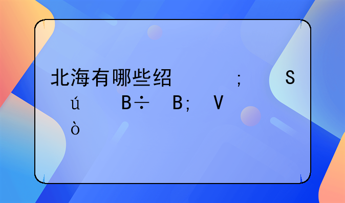 北海有哪些经济比较落后镇？