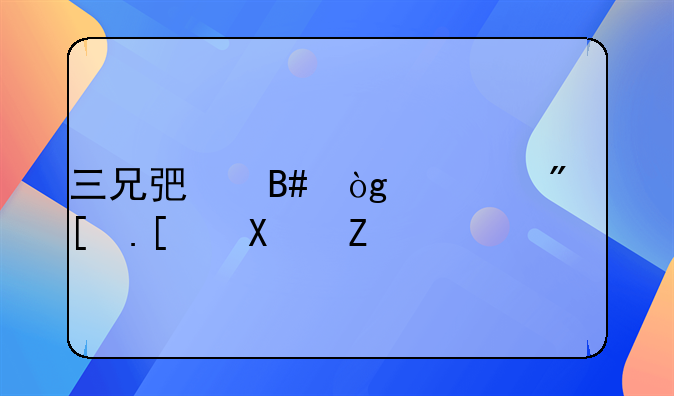三兄弟合伙建房归属协议书