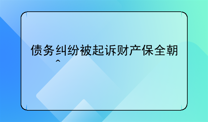 债务纠纷被起诉财产保全期间离婚