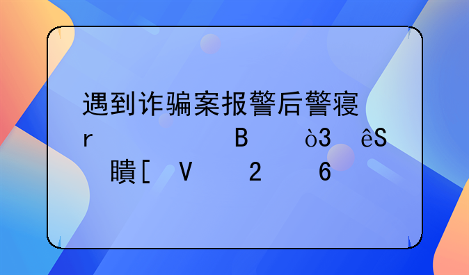遇到诈骗案报警后警察未处理，应对策略指南