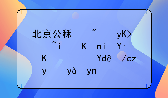 北京公租房申请条件有哪些？哪位能给点建议？