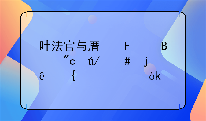 叶法官与原告代理刘律师的亲属关系：前法官身份引发的职业伦理探讨